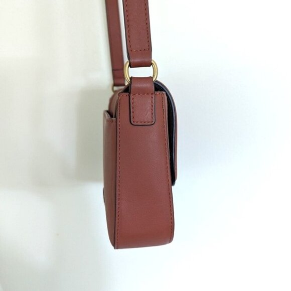 Like New Vince Camuto Renly Leather Crossbody  9"L x 6 1/2"H x 3"D - Picture 5 of 11